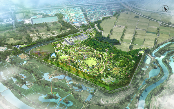 경기도가 경기지방공원(옛 안산시화쓰레기매립지)의 공식 이름 '새로숲'을 발표한 가운데 본격 공사를 시작했다. 새로숲은 오는 2027년 전체 개관할 예정이다. (사진=경기도)