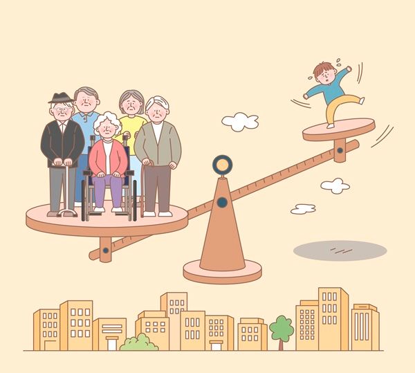 국내 65세 이상 노인 인구가 1천 만명을 돌파했다. (사진=클립아트코리아)