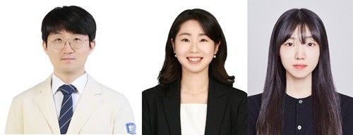 (왼쪽부터)&nbsp;서울성모병원 소아청소년과 김현호 교수,&nbsp;서울아산병원 마취통증의학과 박주현 전공의,&nbsp;고려대학교 의과대학 조채은 학생