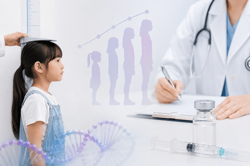성조숙증 진단기준을 충족하지 않는 일반 소아청소년에서는 성조숙증 치료제로 키 성장효과를 기대할 수 없는 것으로 확인됐다(사진=AI생성 이미지).&nbsp;