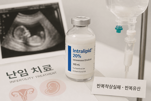 난임치료 과정에서 반복착상실패·반복유산 환자에게 인트라리피드 주사가 보조적으로 사용되고 있지만 임신 성공률을 높인다는 의학적 근거는 아직 충분하지 않은 것으로 나타났다(사진=AI 생성이미지).