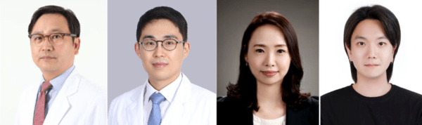(왼쪽부터)&nbsp;고려대학교 안암병원 정신건강의학과 함병주 교수(공동 교신저자),&nbsp;고려대학교 안암병원 정신건강의학과 한규만 교수(공동 제1저자),&nbsp;인천대학교 생명과학부 한미령 교수(공동 교신저자),&nbsp;인천대학교 생명과학부 박성우 연구원(공동 제1저자)