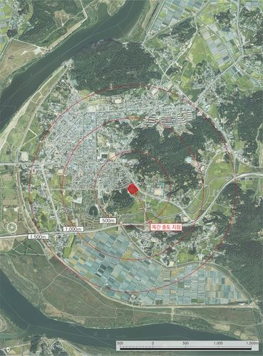 목간 출토 지점 