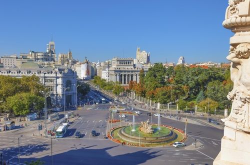 시벨레스 궁전 위에서 본 거리 [사진/성연재 기자]