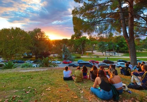데보드 신전의 젊은이들 [사진/성연재 기자]