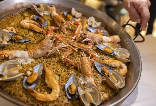 백화점 지하 고급 레스토랑의 빠에야 [사진/성연재 기자]