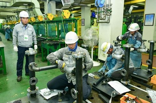 HD현대중공업이 15일부터 진행한 '2023년 사내 기능경진대회'