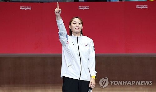 윤지수, 펜싱 여자 사브르 개인전 금메달