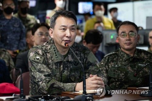 '23 쌍룡훈련 현장 방문한 김승겸 합참의장