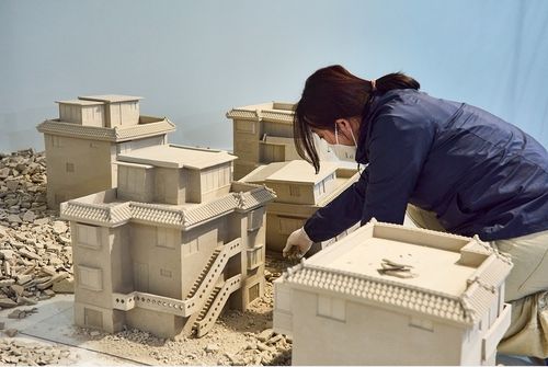 김주리 <소실되는 풍경, 2023> 작업 및 설치 과정