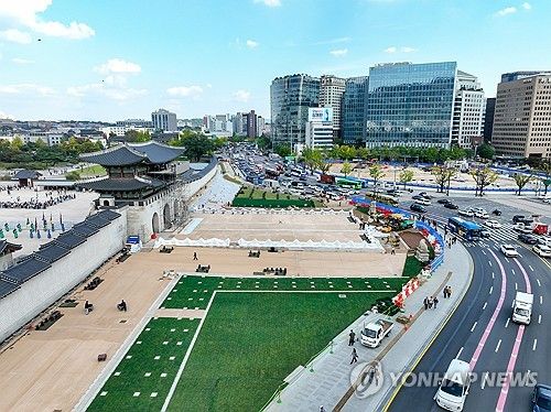 광화문 월대 복원 완료 D-3