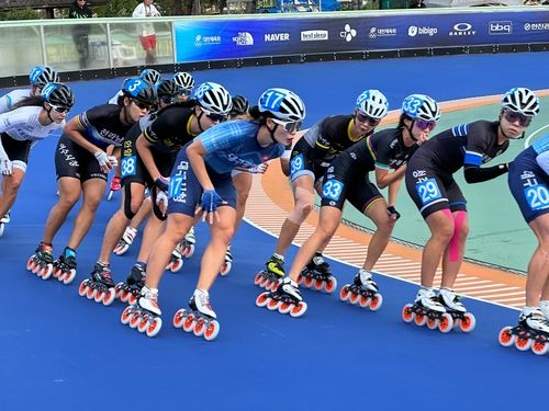 전남 전국체전 롤러스케이트 경기 장면