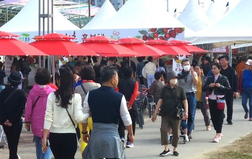 관광객 붐비는 보은 대추축제장