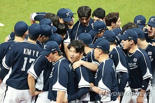 대만전 필승 다짐하는 야구대표팀