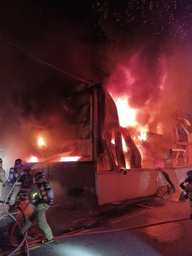 부천 오토바이 창고 화재