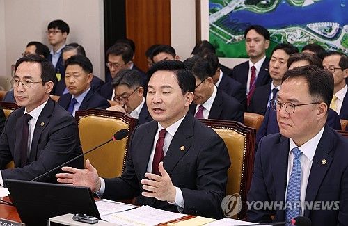의원 질의에 답하는 원희룡 국토교통부 장관