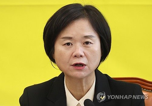 정의당 이정미 대표, 취임 1주년 기자간담회