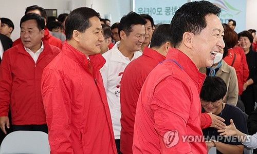 강서구 모아타운 추진위 방문한 김기현 대표