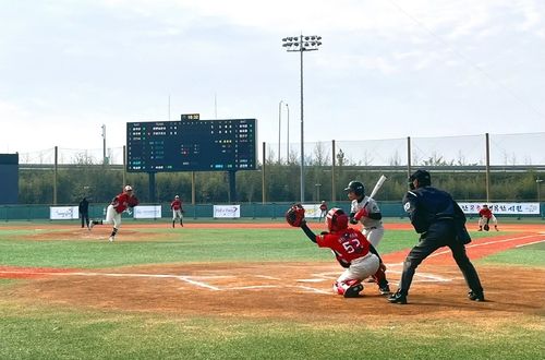 지난해 박찬호기 초등학교 야구대회 장면