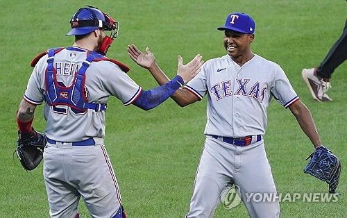 ALDS 1차전에서 승리한 텍사스 레인저스