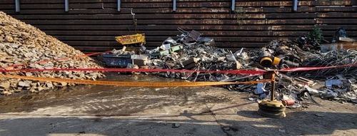 모형 포탄 발견 조치