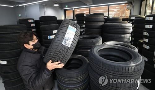 자동차 타이어. [연합뉴스 자료사진]
