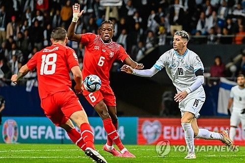스위스-이스라엘 경기 장면