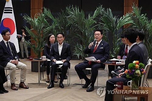 한일 스타트업 간담회 발언하는 윤석열 대통령