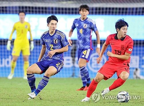 항저우 아시안게임 결승에서 한국과 맞붙은 일본 축구대표팀