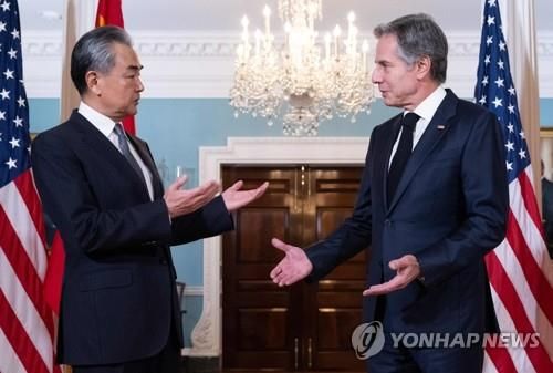 워싱턴서 대화하는 美·中 외교 수장