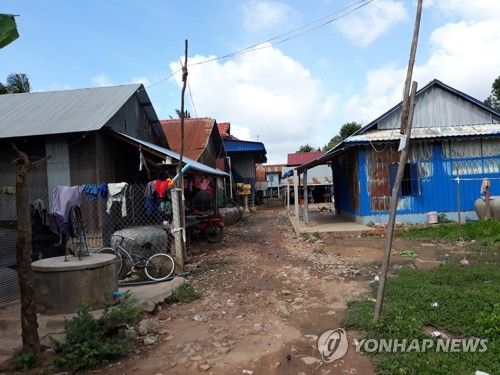 캄보디아 농촌 주거지 모습