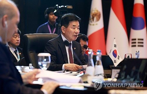 믹타 국회의장회의 참석한 김진표 국회의장