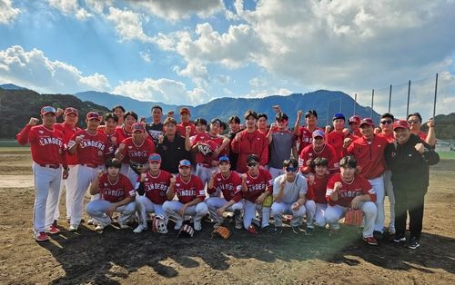 SSG 가고시마 마무리 캠프에 참여한 선수들