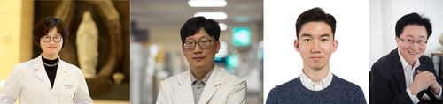 조미라(왼쪽부터) 교수, 김승태 교수, 최연식 조교수, 김홍진 대표