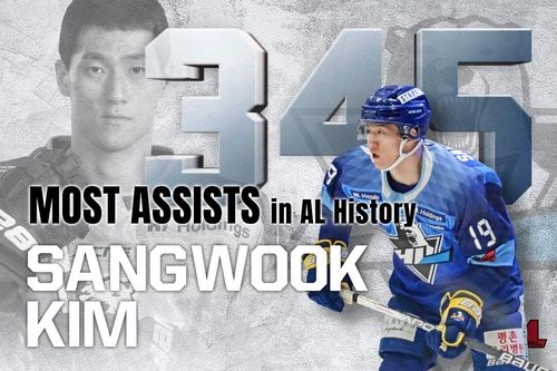 아시아리그 아이스하키 도움 신기록을 수립한 김상욱