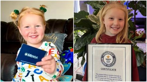 '최연소 멘사 회원' 기록을 경신한 미국 켄터키주 아이슬라 맥냅 