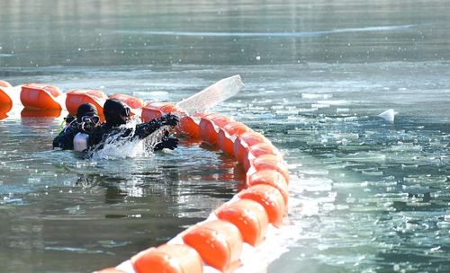 축제장 얼음 점검