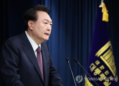 2030 엑스포 부산 유치 실패 관련 담화하는 윤석열 대통령