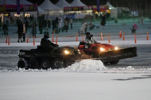 축제장 제설