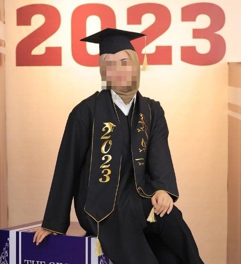 가자지구서 탈출한 한국인 가족 큰딸 수헤르 양 고교 졸업사진