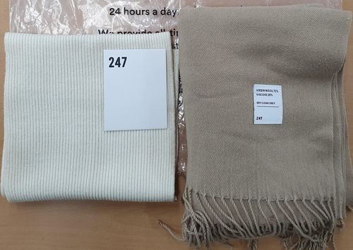 울로 허위 기재된 합성섬유 머플러