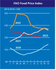 연도별 식량가격지수
