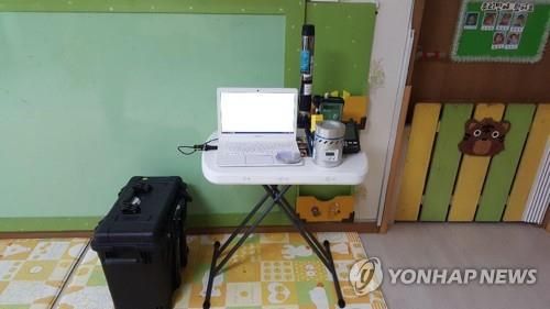 실내공기질 측정. 기사 본문과 직접 관련 없음.