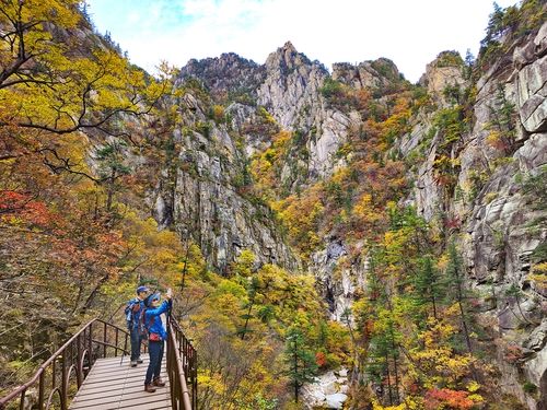 천불동 계곡[사진/백승렬 기자]