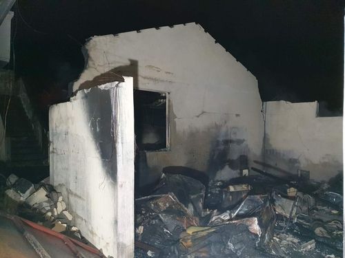 1일 서귀포시 표선면 화재 현장