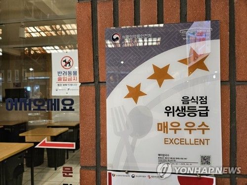 음식점 위생 등급제도