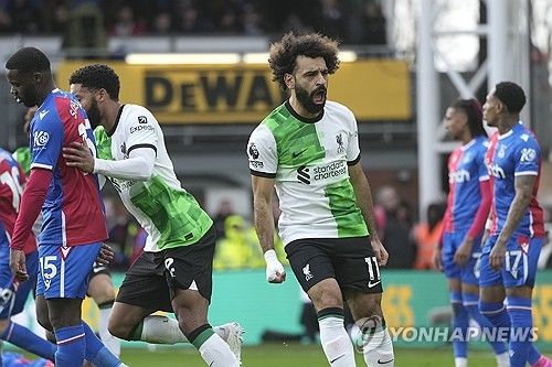 골 넣고 포효하는 살라흐