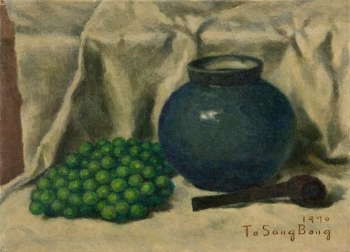 국립현대미술관 '1960-70년대 구상회화전'에 출품 예정인 도상봉의 '포도와 항아리'(1970), MMCA이건희컬렉션[국립현대미술관 제공. 재판매 및 DB 금지]