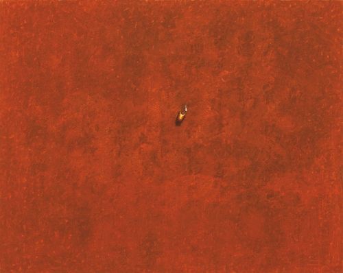 김창열, 회귀 SNM93016, 1991, 캔버스에 한지, 먹, 아크릴릭, 181.8 X 227.3cm[갤러리현대 제공. 재판매 및 DB 금지]