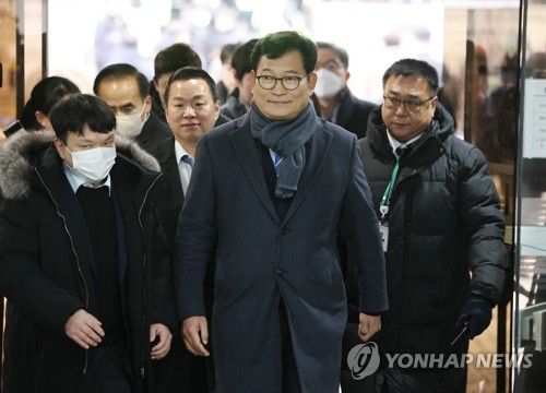 영장심사 출석하는 송영길 전 대표